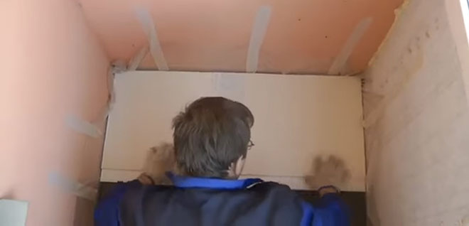 монтаж листа ДСП
