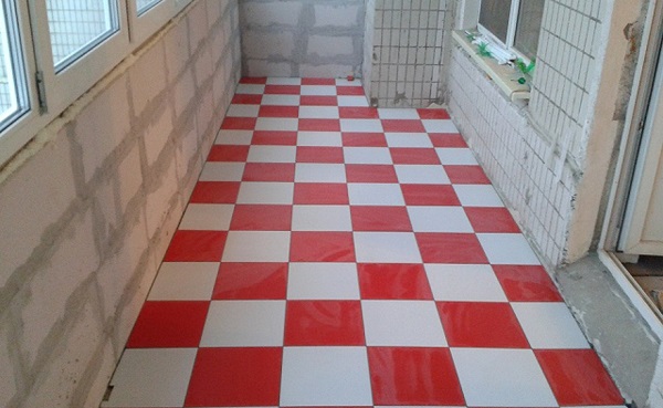 стандартный способ укладки плитки