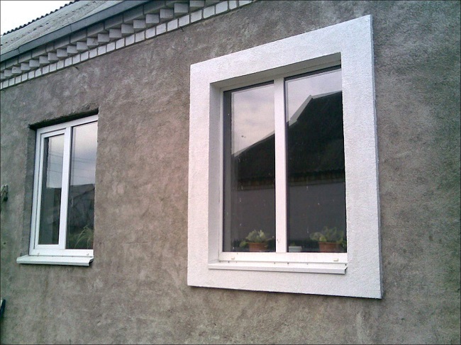 наружные откосы из пенопласта на окно