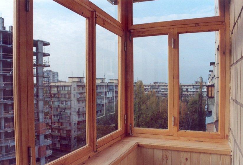 деревянное остекление