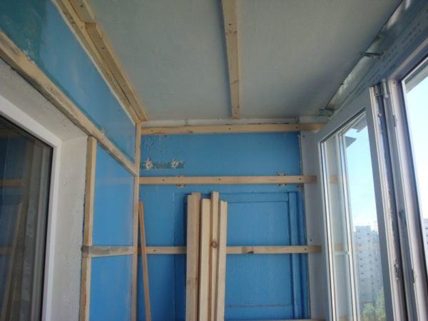 обрешетка из вагонки под пластиковые панели