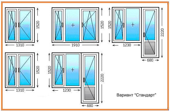 Конструкции балконных блоков