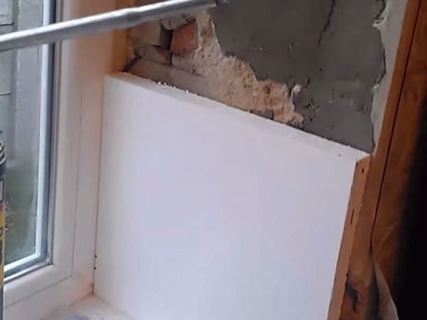 фото: утепление откосов пенопластом