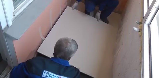 монтаж промежуточного слоя 2