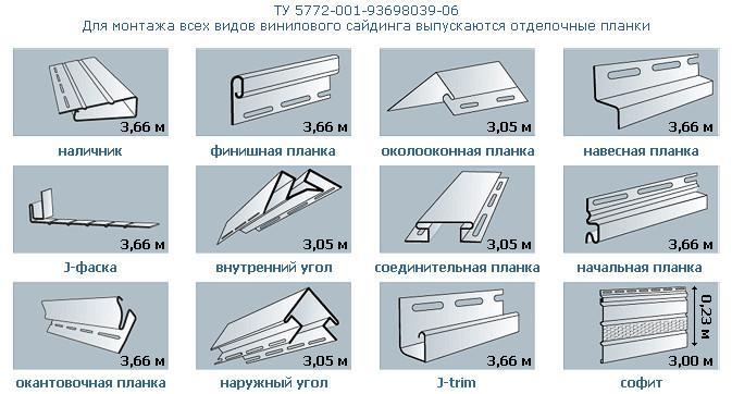 стартовые и направляющие планки для сайдинга
