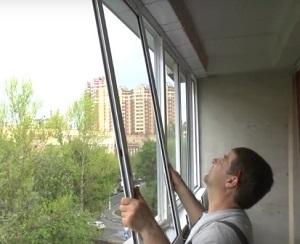 монтаж створок