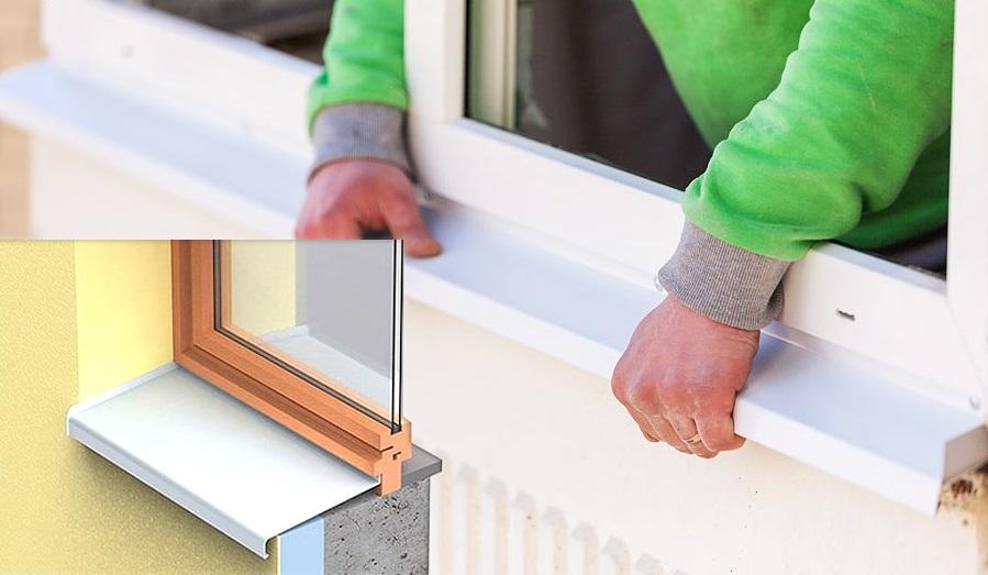 монтаж отлива