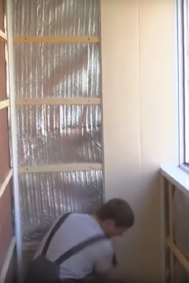 установка на боковой стене