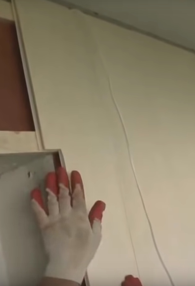 монтаж на внутренней стене 2