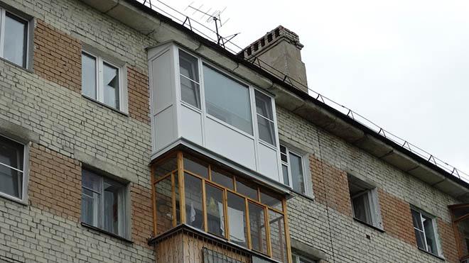 остекление балкона на последнем этаже