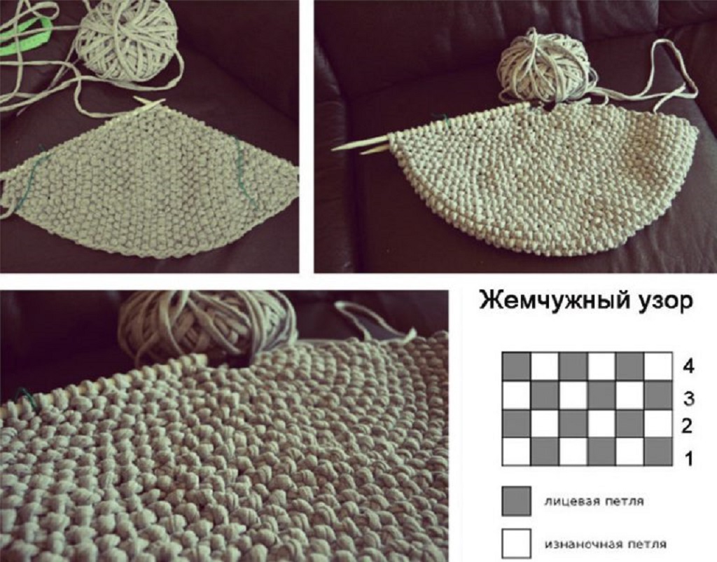 Когда вязаный чехол готов, одеваем его на заготовку, при помощи крючка сшиваем две половинки